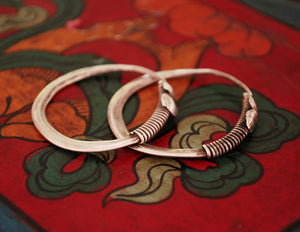 Antique Afghani Hoop Earrings