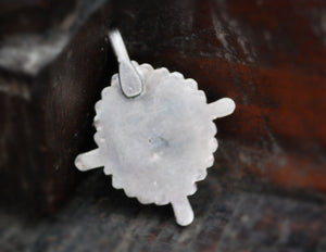 Bold Nepali Turquoise Coral Pendant