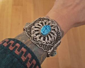 Scarab Filigree Bracelet from Egypt