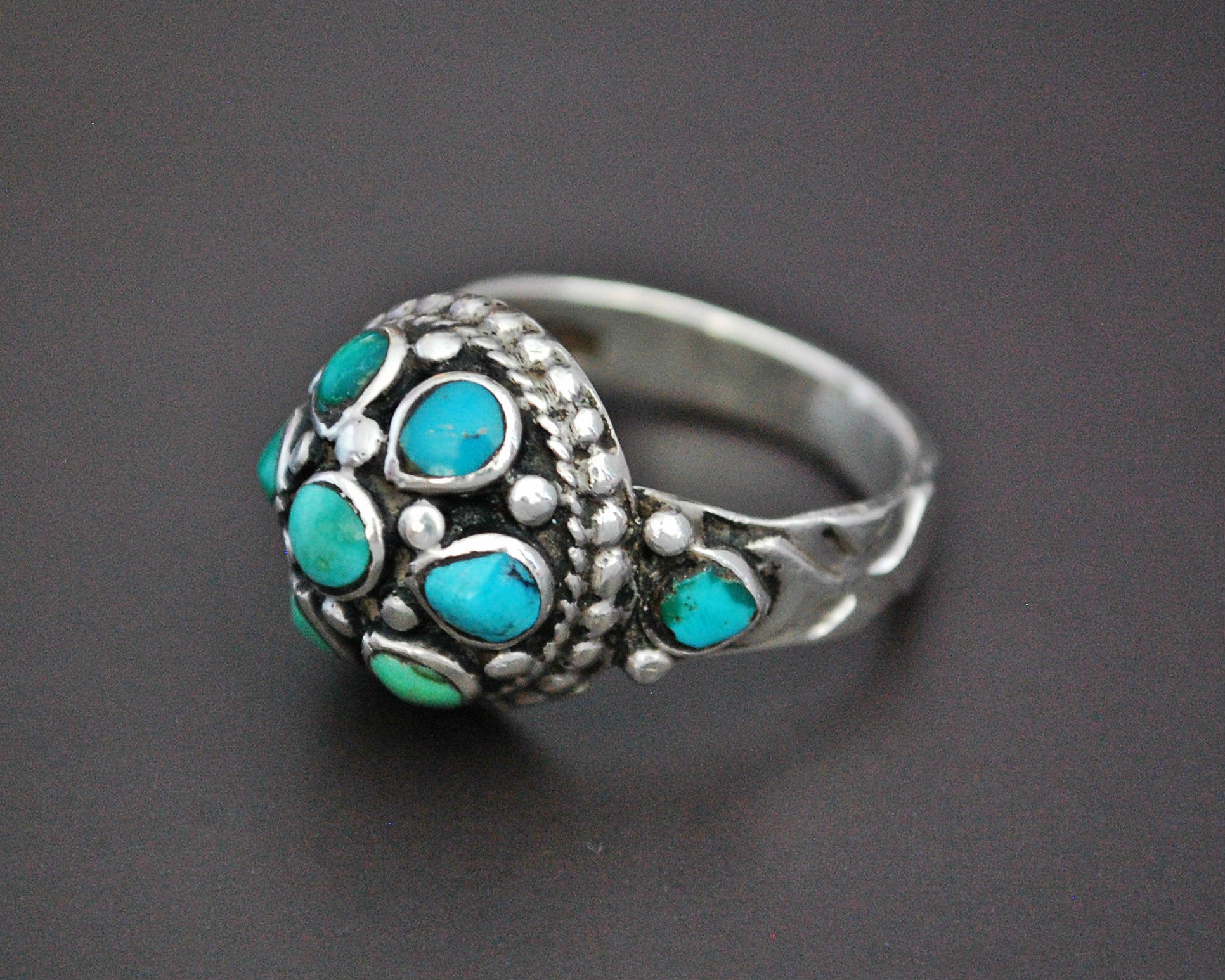 Ladakh Turquoise Ring - Size 8.5