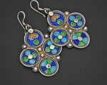 Moroccan Berber Enamel Earrings