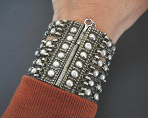 Ottoman Silver Chain Bracelet with Pin