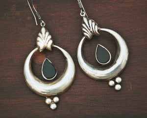 Ethnic Onyx Earrings from India