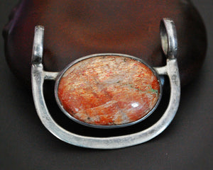 Sunstone Pendant with Sterling Silver Setting