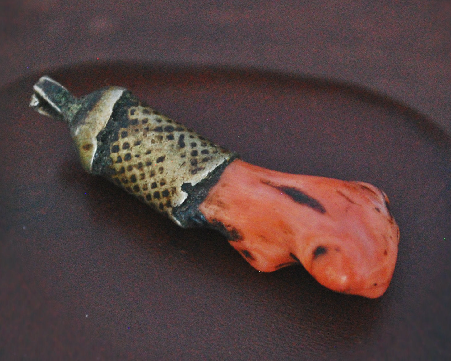 Antique Coral Pendant from Morocco