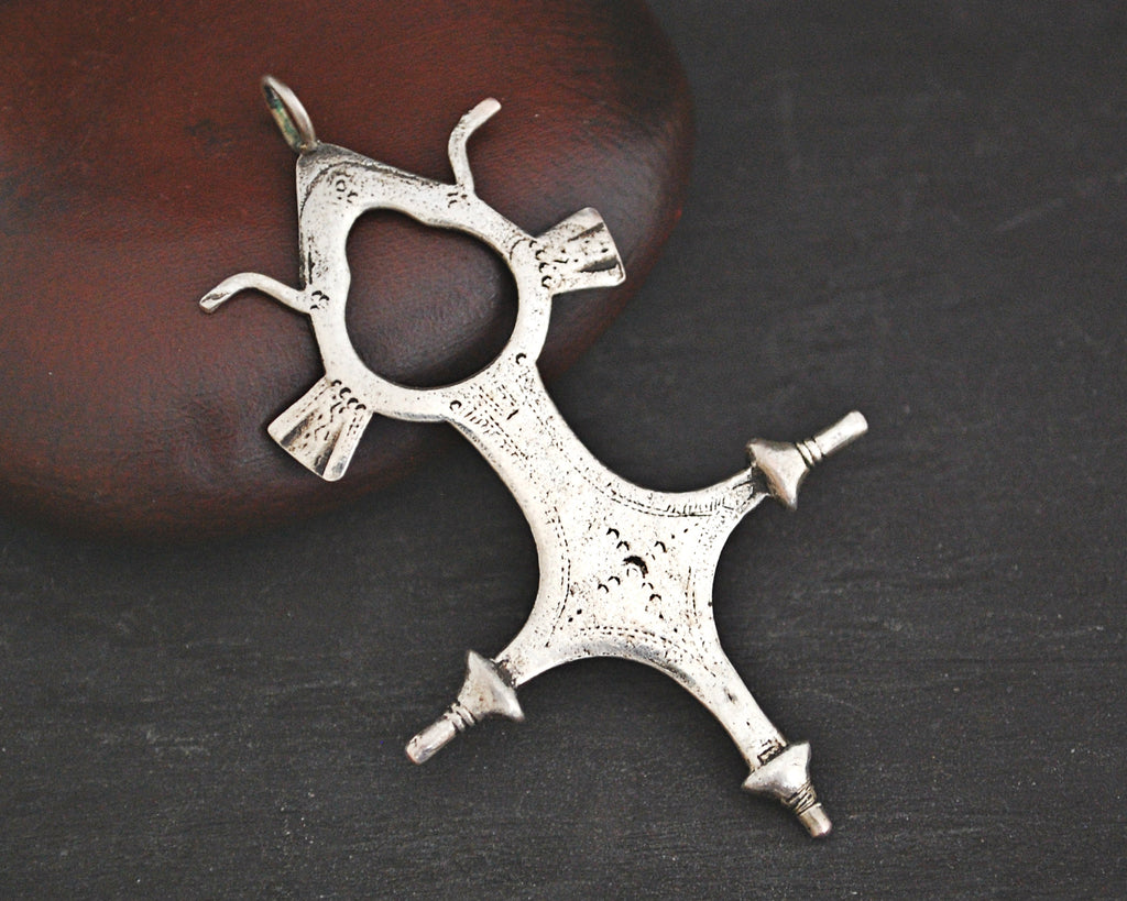 Tuareg Tahoua Silver Cross Pendant