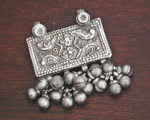 Rajasthani Silver Amulet with Bells