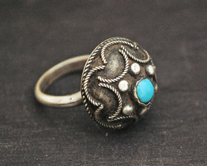 Ethnic Turquoise Ring - Size 7