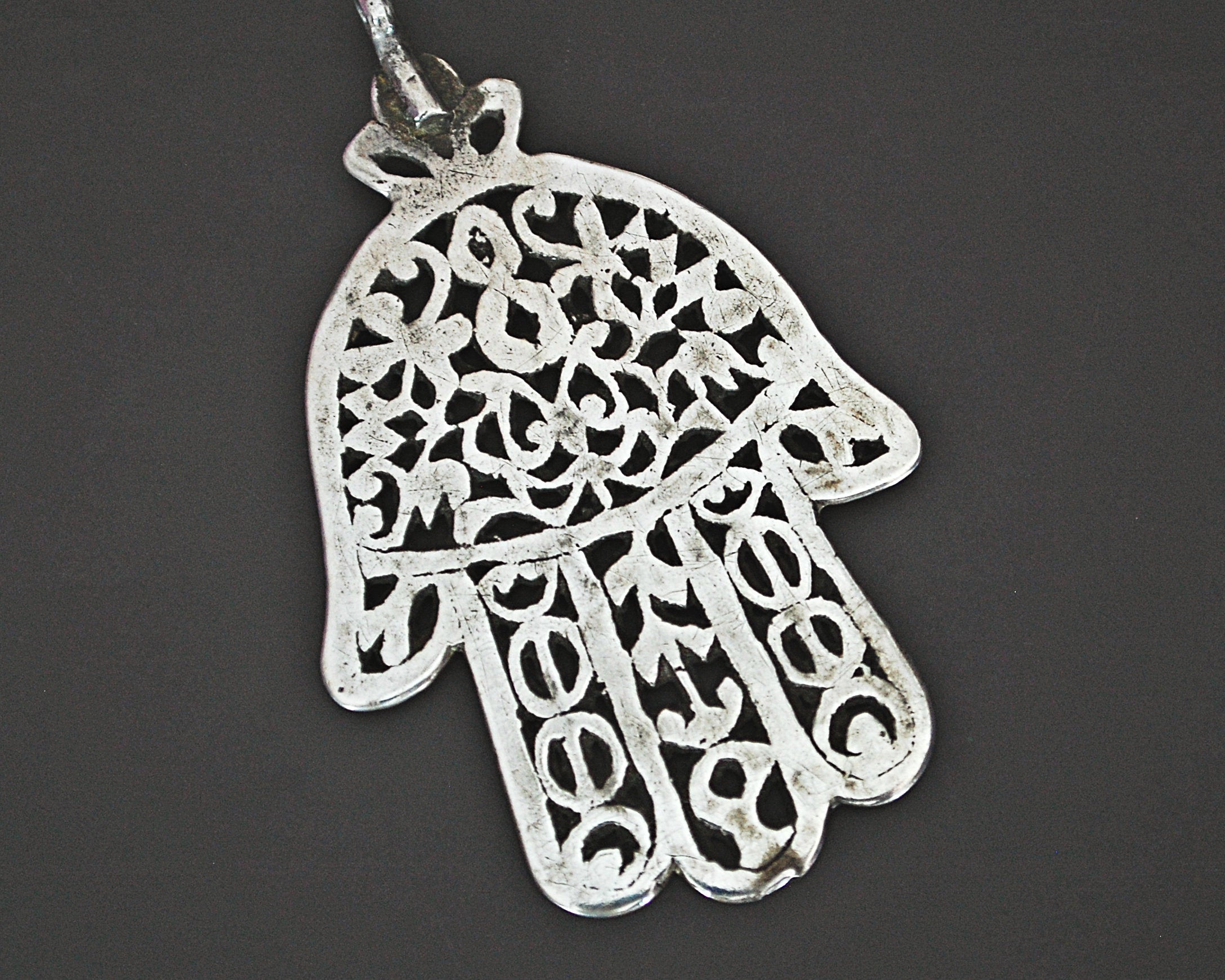 Large Antique Tunisian Hamsa Pendant