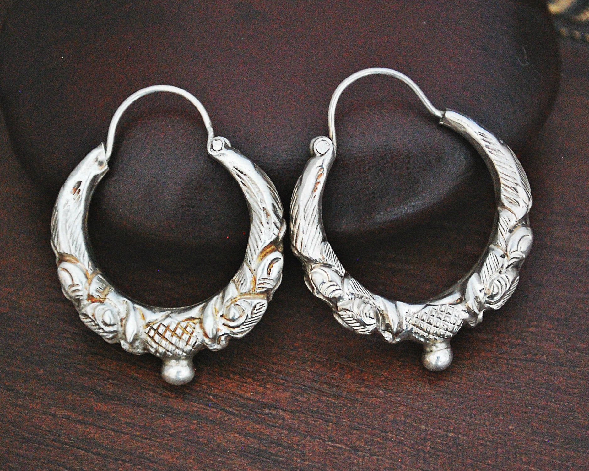 Nepali Hoop Earrings - SMALL / MEDIUM