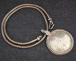 Rajasthani Disc Pendant on Thick Snake Chain