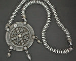 Huge Rajasthani Silver Necklace with Amulet