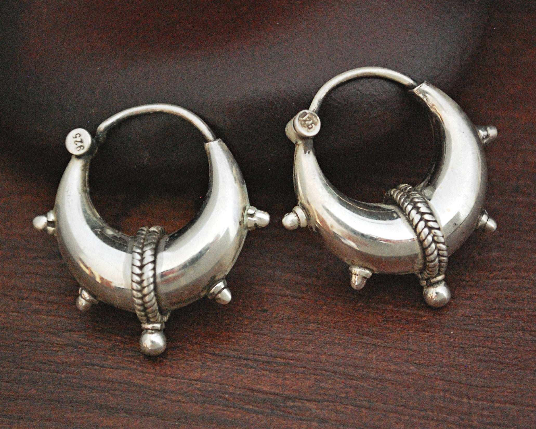 Rajasthani Hoop Earrings - Small