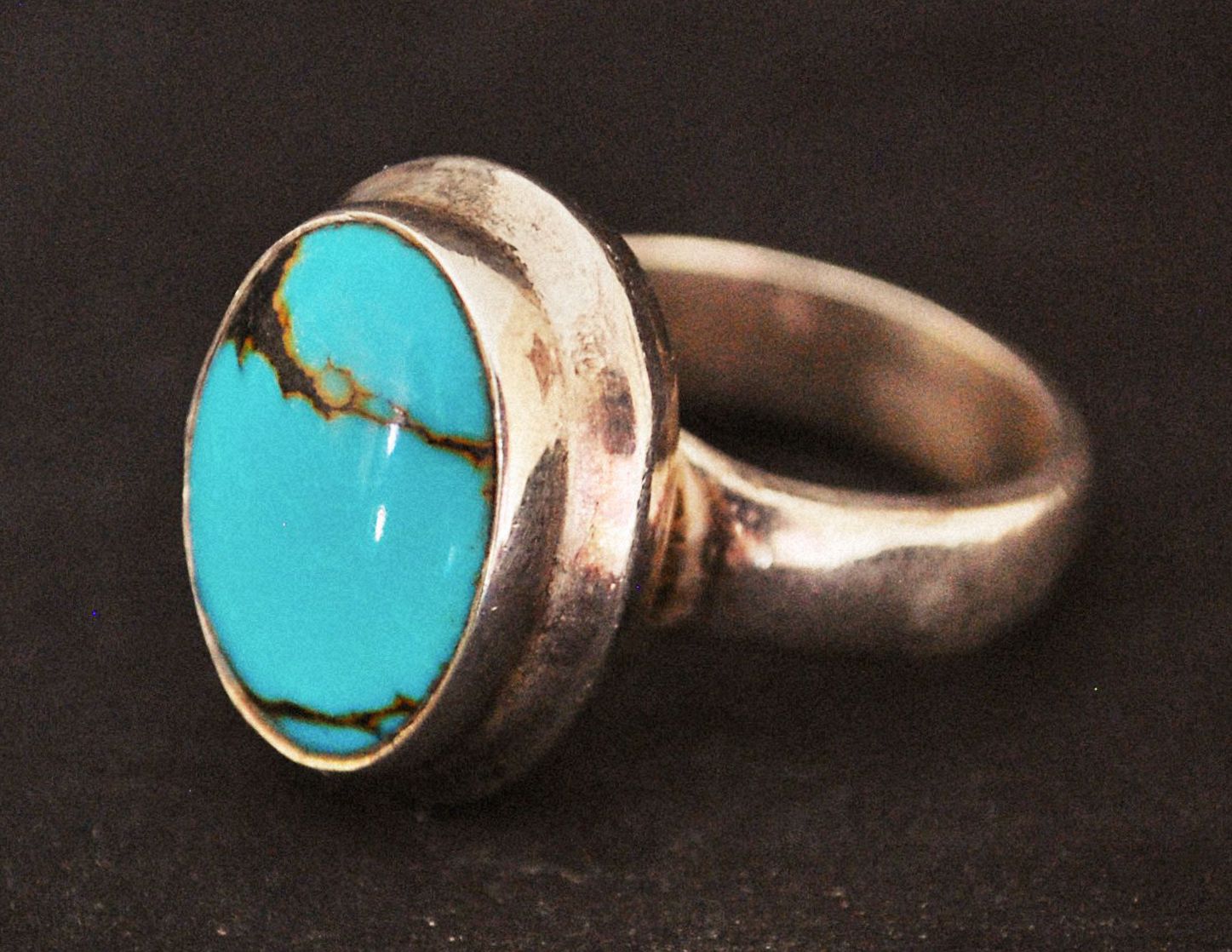 Ethnic Turquoise Ring - Size 7