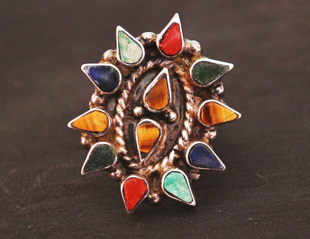 Ethnic Multistone Ring - Size 5.5