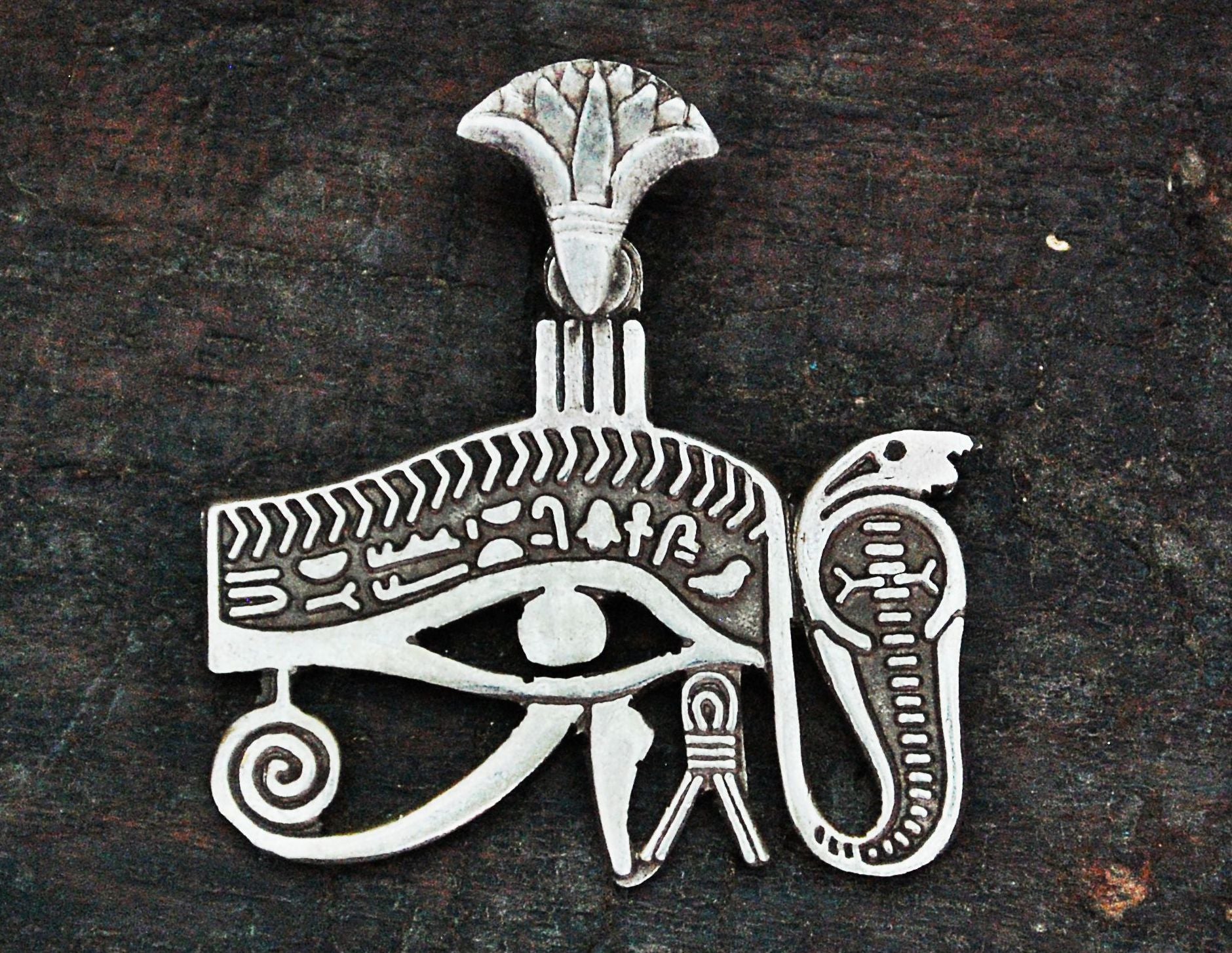 Eye of Horus Silver Amulet from Egypt