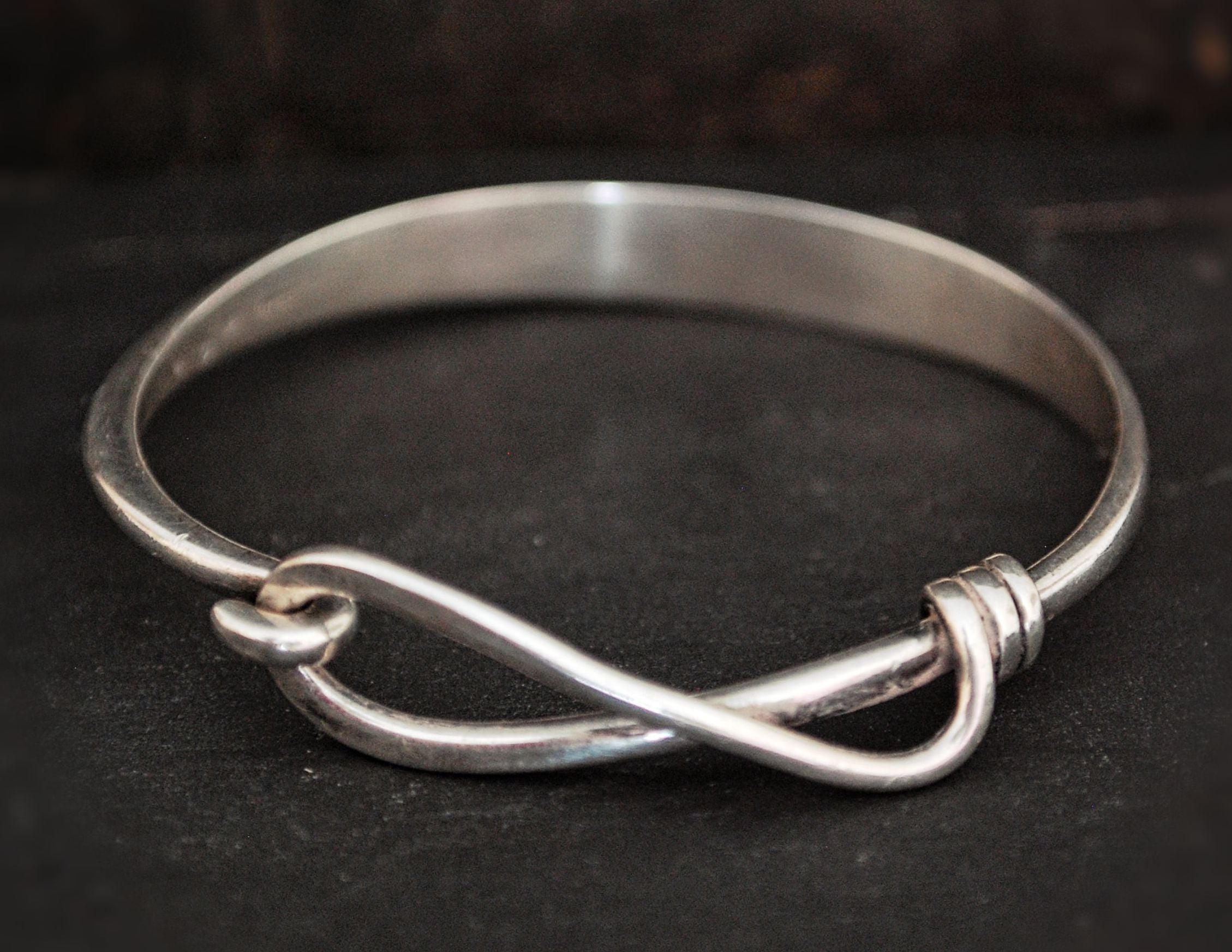 Vintage Sterling Silver Modernist Bracelet - Swiss Designer Bracelet