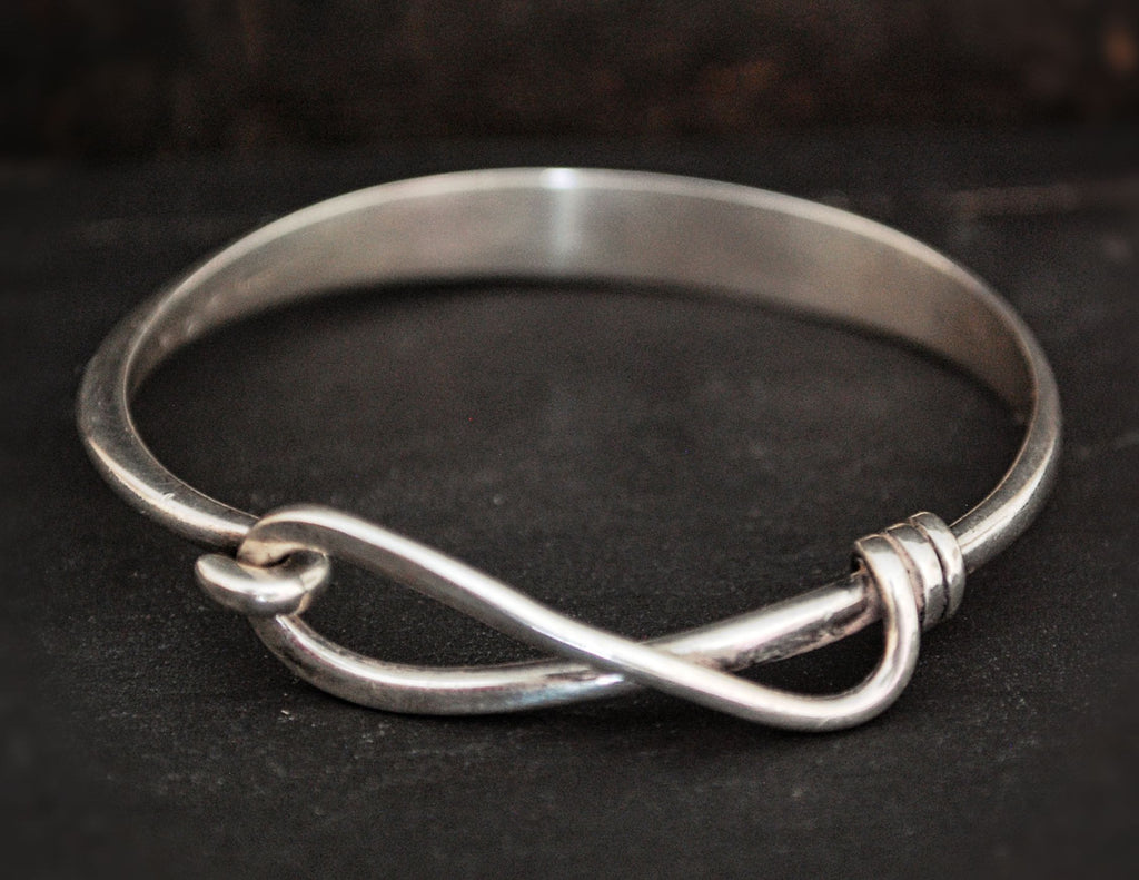 Vintage Sterling Silver Modernist Bracelet - Swiss Designer Bracelet