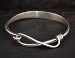 Vintage Sterling Silver Modernist Bracelet - Swiss Designer Bracelet