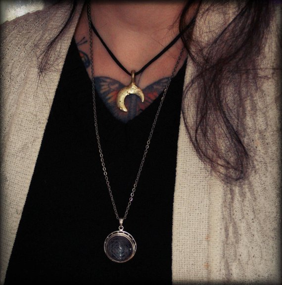 Sri Yantra Crystal Quartz Pendant