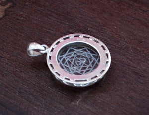 Sri Yantra Crystal Quartz Pendant