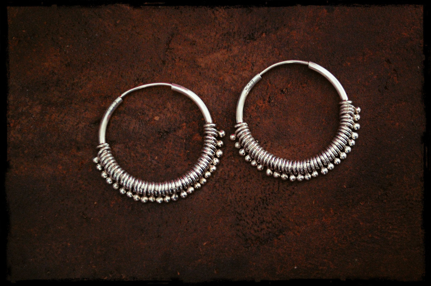 Indian Ethnic Hoop Earrings