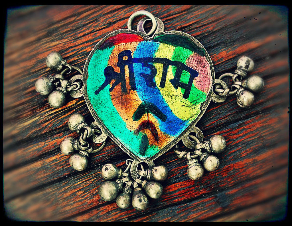 Tribal Indian Pendant with Bells