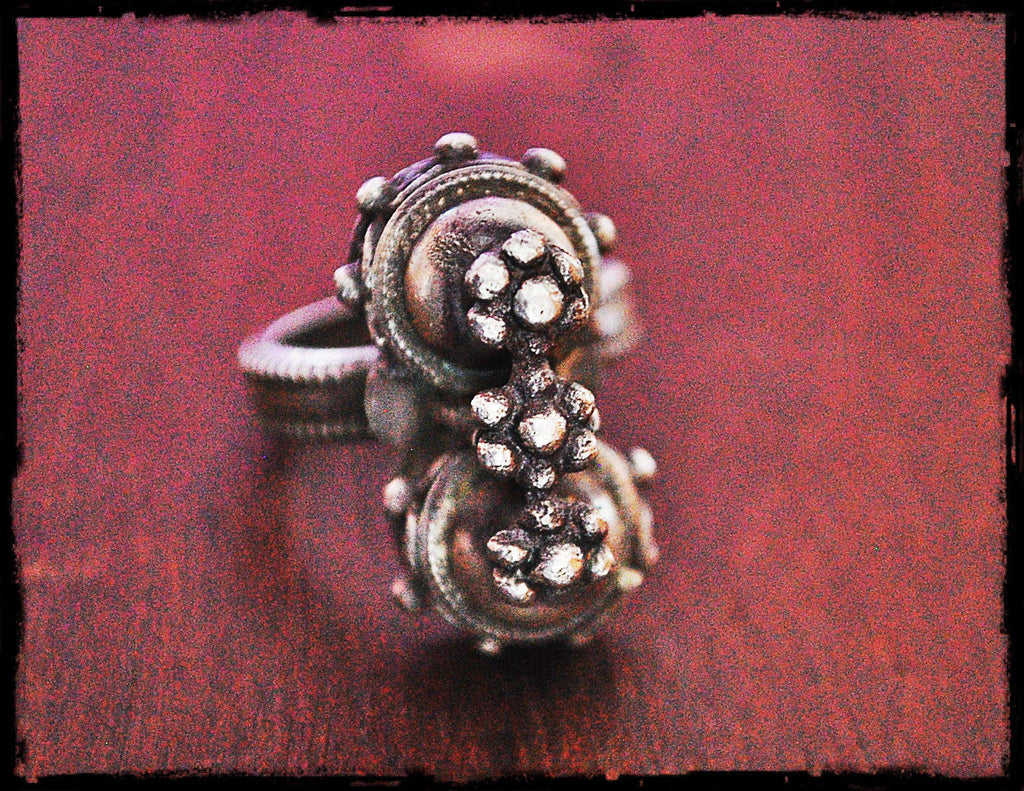Tribal Rajasthan Silver Ring - Size 6 - Ethnic Tribal Indian Silver Ring - Rajasthani Silver Ring - Indian Tribal Jewelry - Banjara Ring