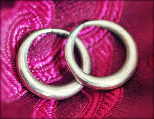 Small Tribal Hoop Earrings - Minimalist Hoop Earring - Ethnic Hoop Earrings