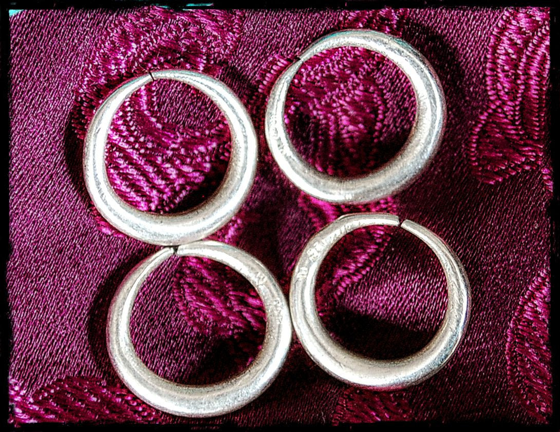 Small Tribal Hoop Earrings - Minimalist Hoop Earring - Ethnic Hoop Earrings