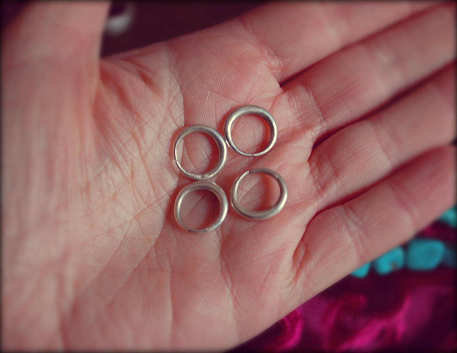 Small Tribal Hoop Earrings - Minimalist Hoop Earring - Ethnic Hoop Earrings