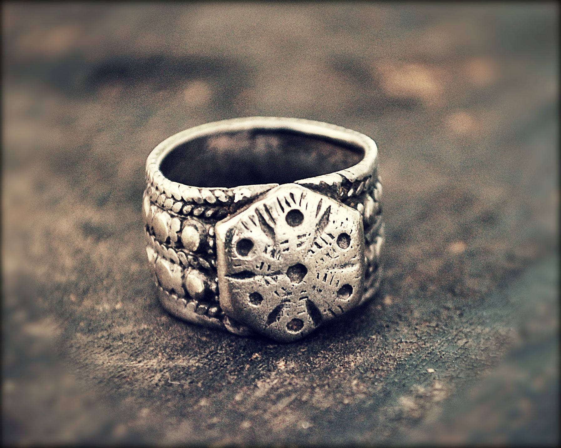 Antique Tribal Rajasthan Silver Ring - Size 5.5