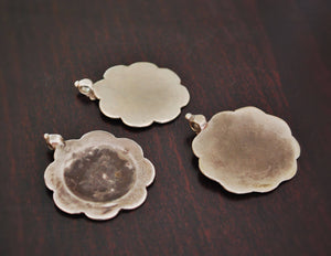 Tribal Silver Amulet from Rajasthan India - Rajasthan Silver Pendant - Ethnic Tribal Silver Charms