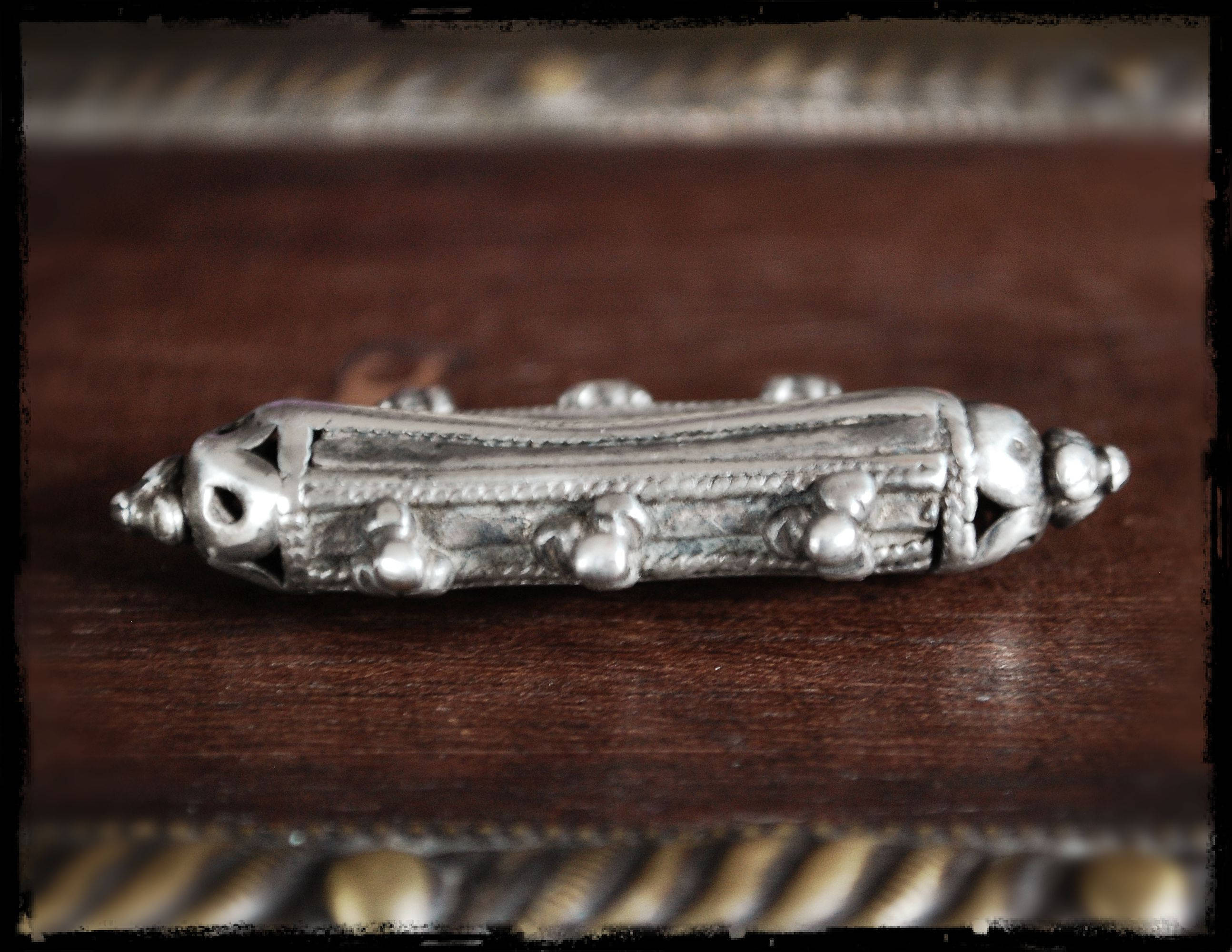 Antique Afghan Silver Pendant - Ethnic Tribal Silver Pendant