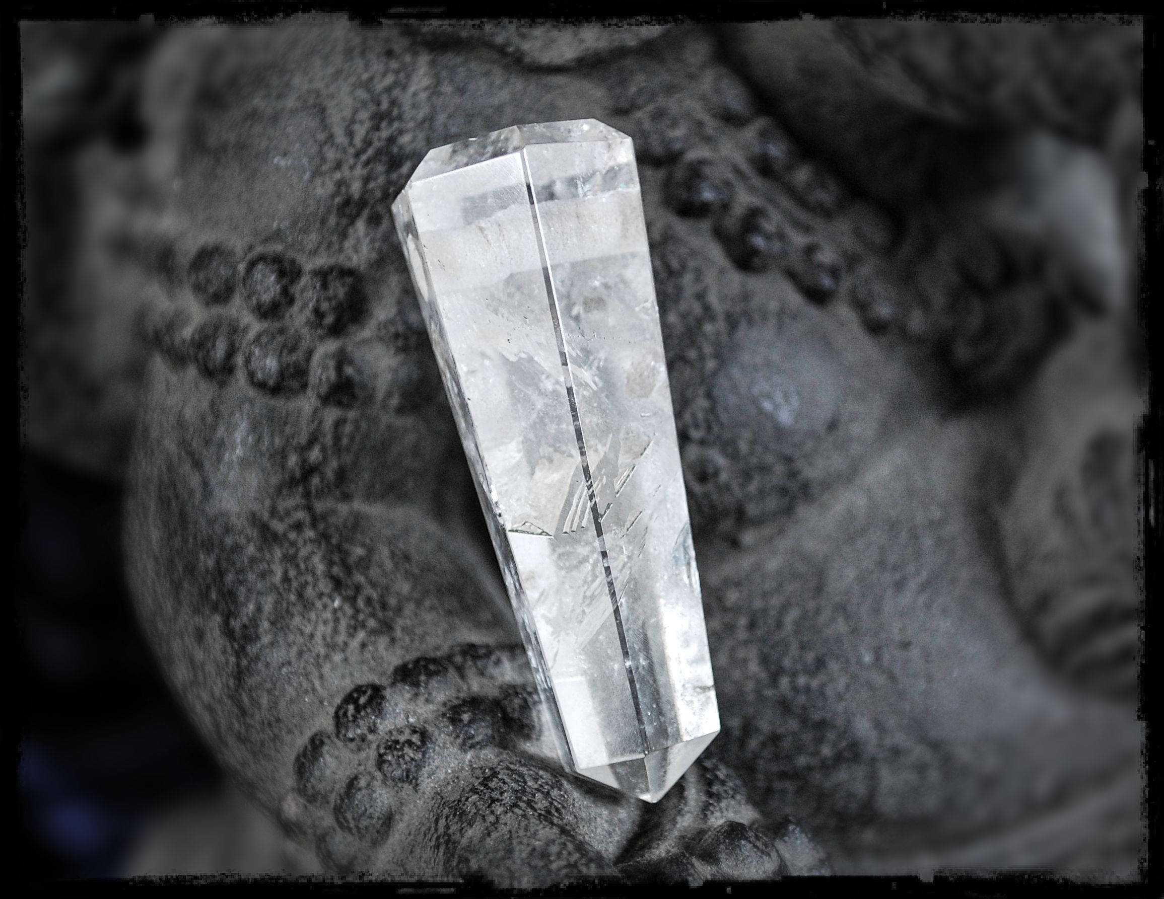 Crystal Quartz Point Pendant - Large Crystal Quartz Amulet