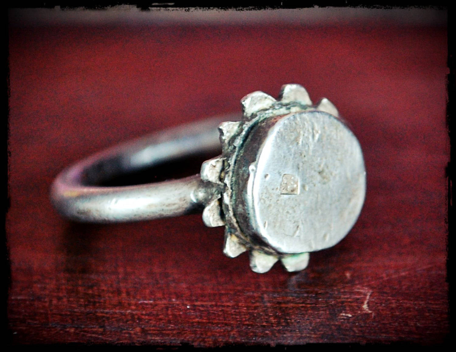 Old Tuareg Silver Ring - Size 9.5
