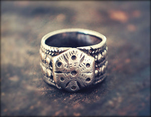 Antique Tribal Rajasthan Silver Ring - Size 5.5
