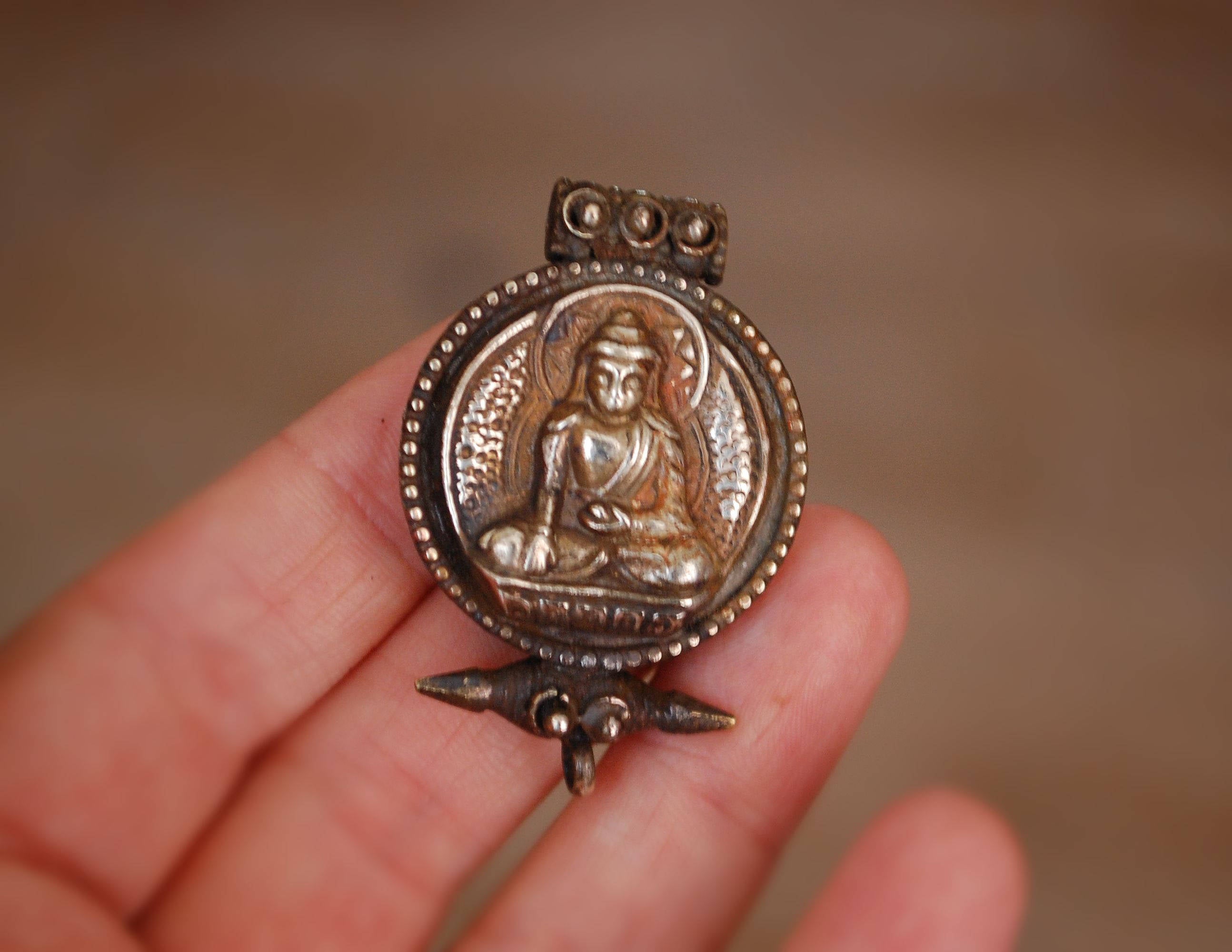 Buddha Gau Prayer Box Pendant