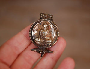 Buddha Gau Prayer Box Pendant