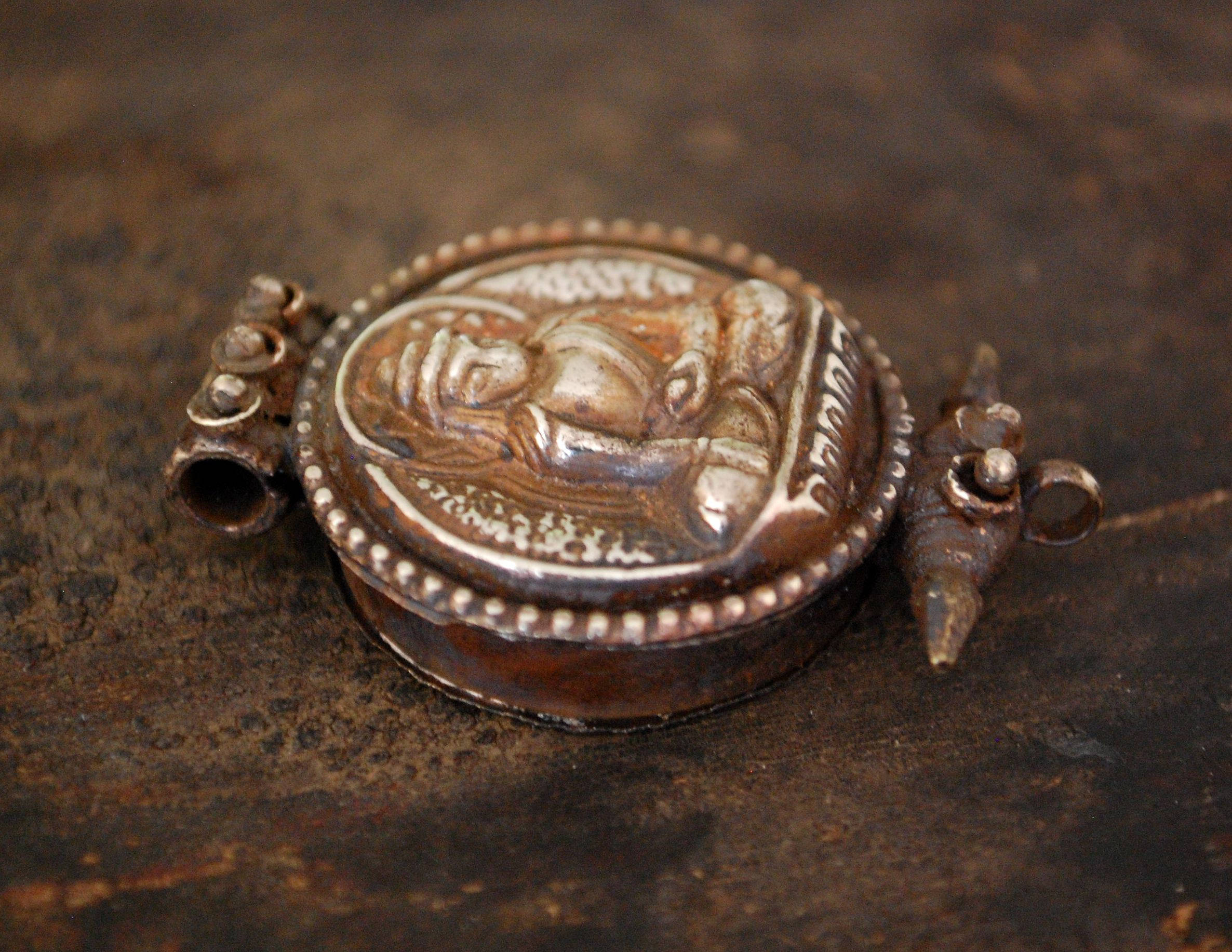 Buddha Gau Prayer Box Pendant