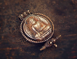 Buddha Gau Prayer Box Pendant