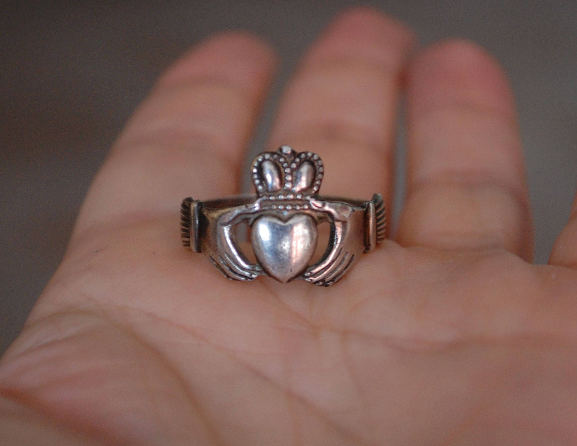 Claddagh Ring - Size 10 - Engagement Ring - Sweetheart Ring