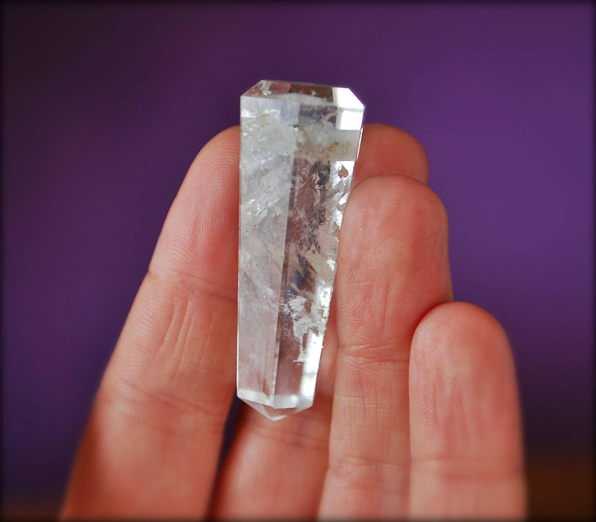 Crystal Quartz Point Pendant - Large Crystal Quartz Amulet