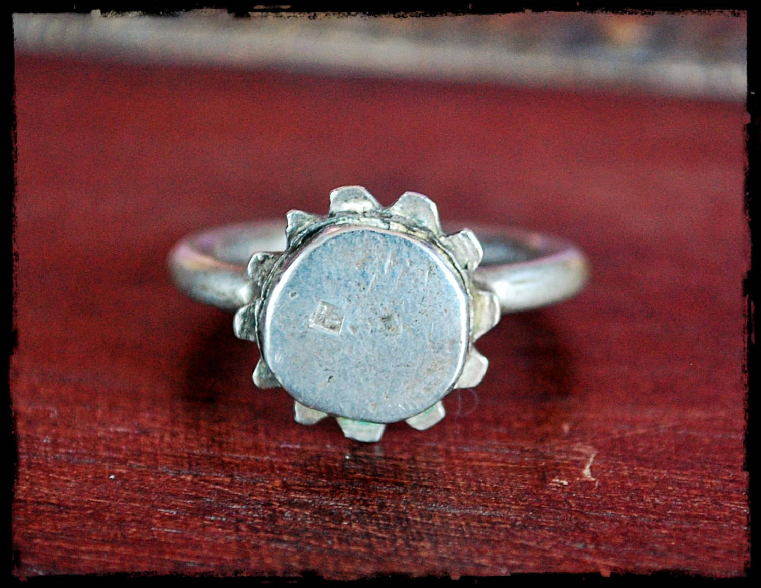 Old Tuareg Silver Ring - Size 9.5