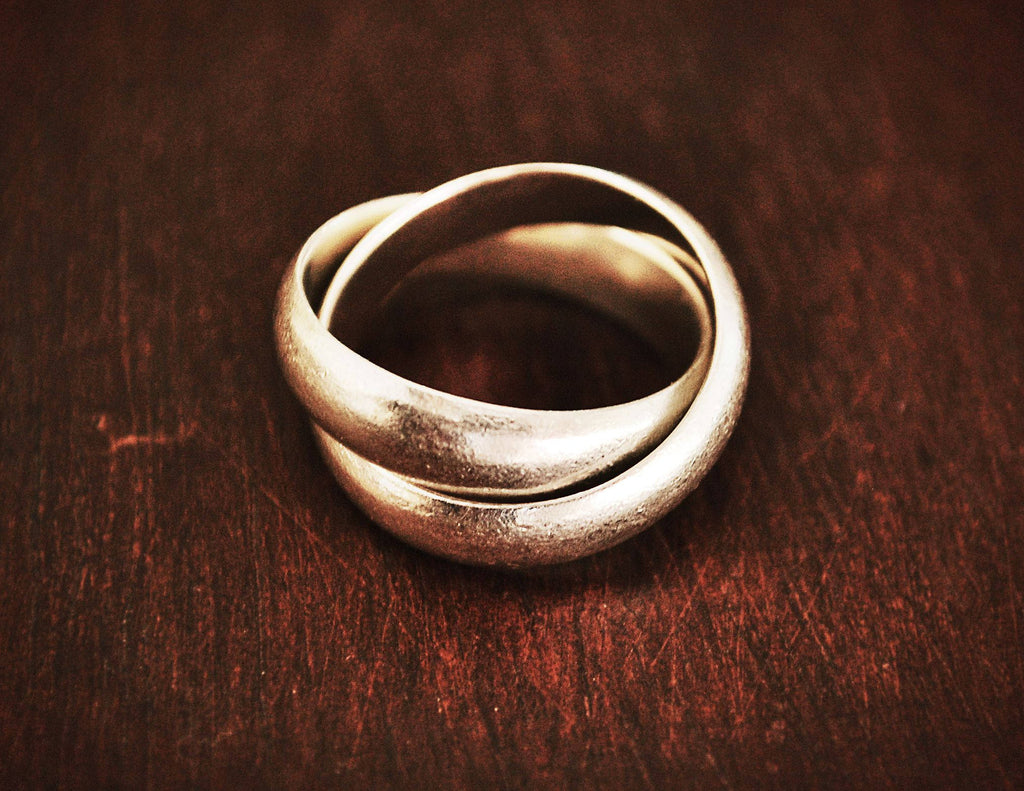 Double Band Ring - Size 6.5 - Multiband Ring - Minimalist Ring - Sterling Silver Minimalist Jewelry - Boho Ring