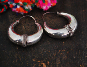 Ethnic Hoop Earrings - Medium