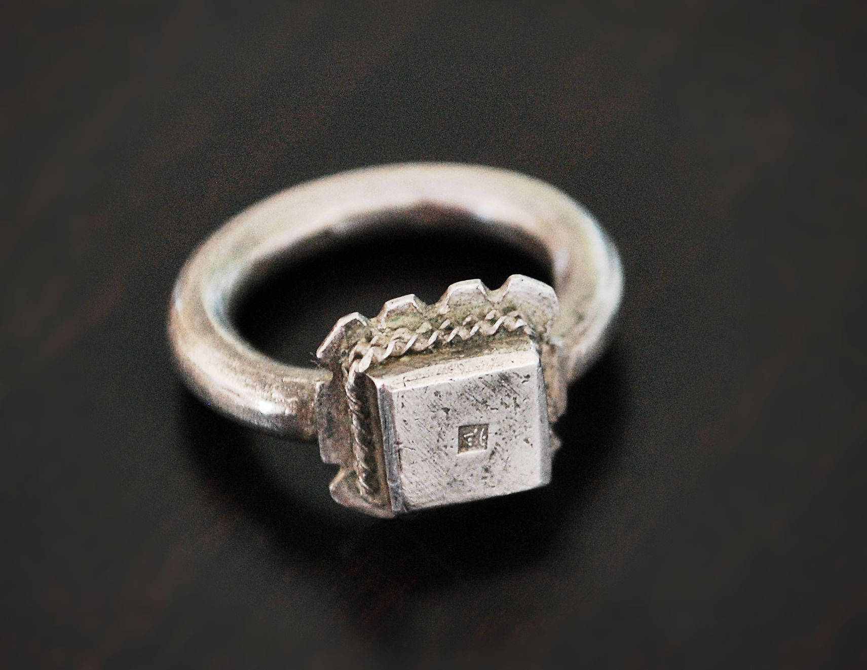 Antique Ethiopian Silver Ring - Size 7.5