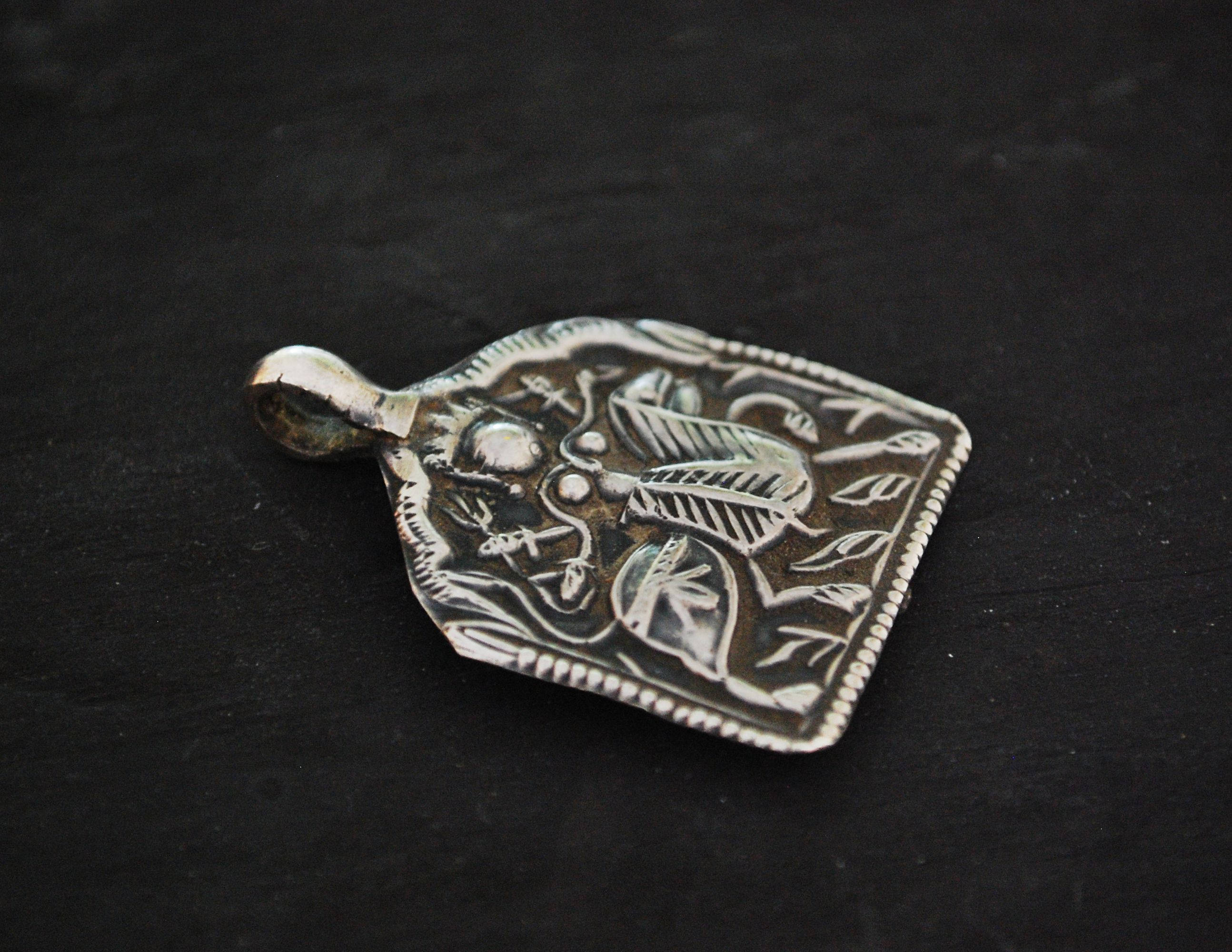 Antique Indian Amulet Bhumiya Raj - Antique Tribal Hindu Amulet Pendant - Indian Tribal Hindu Amulet - Hindu Amulet - Bhumiya Raj