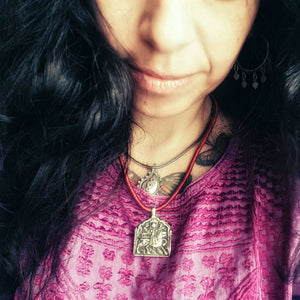 Antique Indian Amulet Bhumiya Raj - Antique Tribal Hindu Amulet Pendant - Indian Tribal Hindu Amulet - Hindu Amulet - Bhumiya Raj