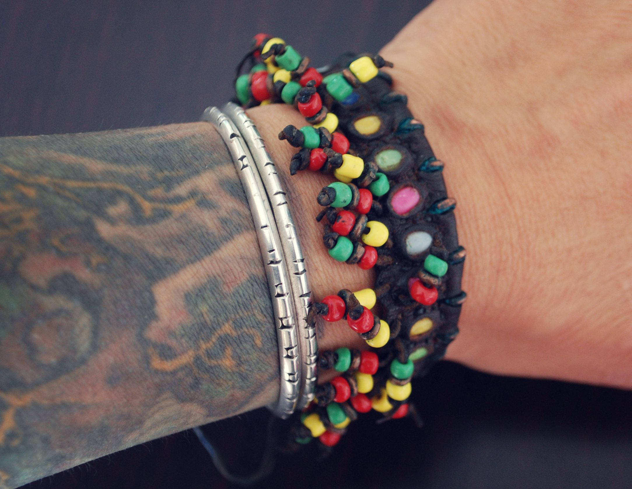Old Wodaabe Fulani Leather Bracelet or Anklet